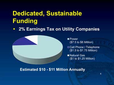 The bulk of revenue from the tax would come from power earnings.